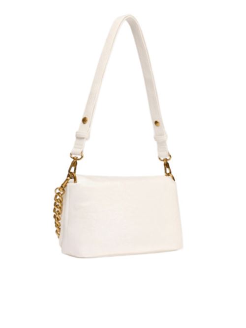 borsa donna a spalla/tracolla catena oro ecopelle bianca LIU JO | AA5141-E088601065